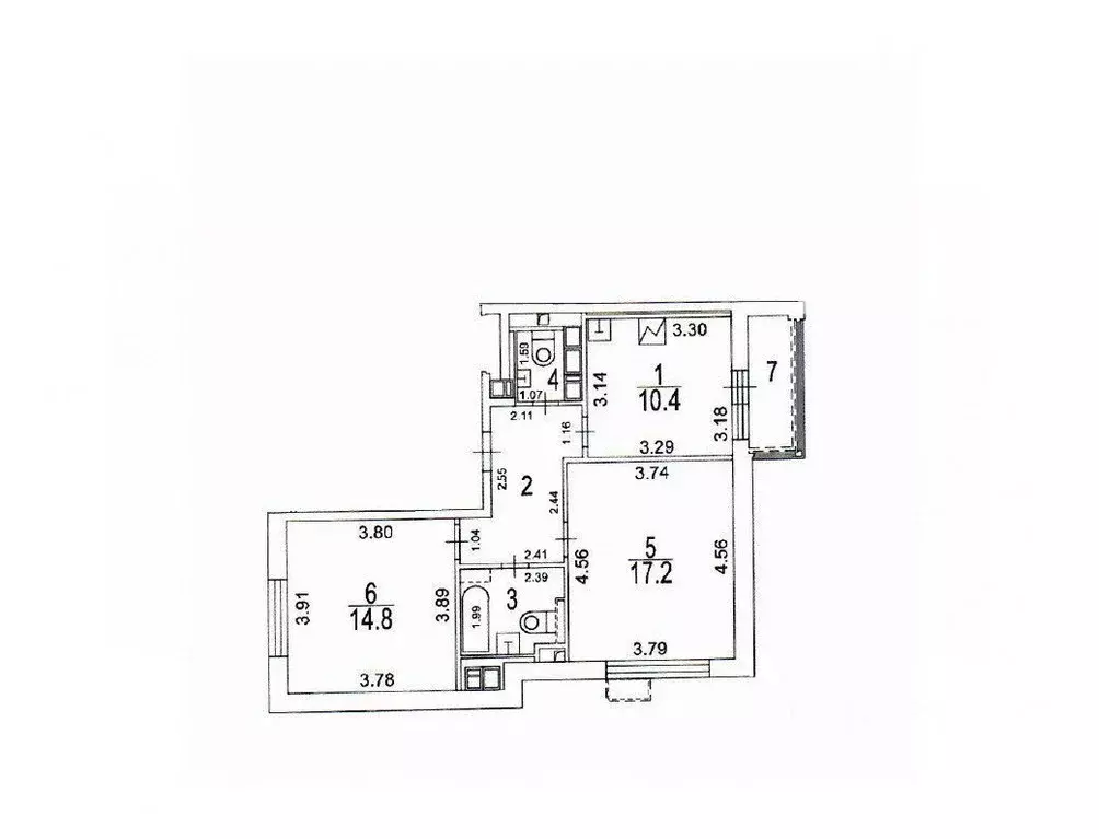 2-к кв. Москва ул. Академика Королева, 23 (55.9 м) - Фото 2