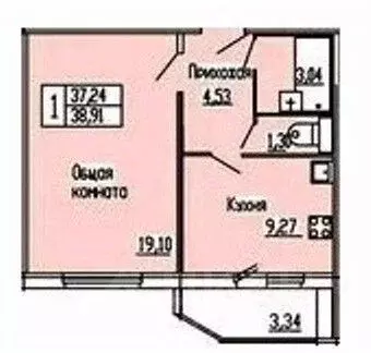 1-к кв. Орловская область, Орел ул. Орелстроевская, 1 (38.9 м) - Фото 2