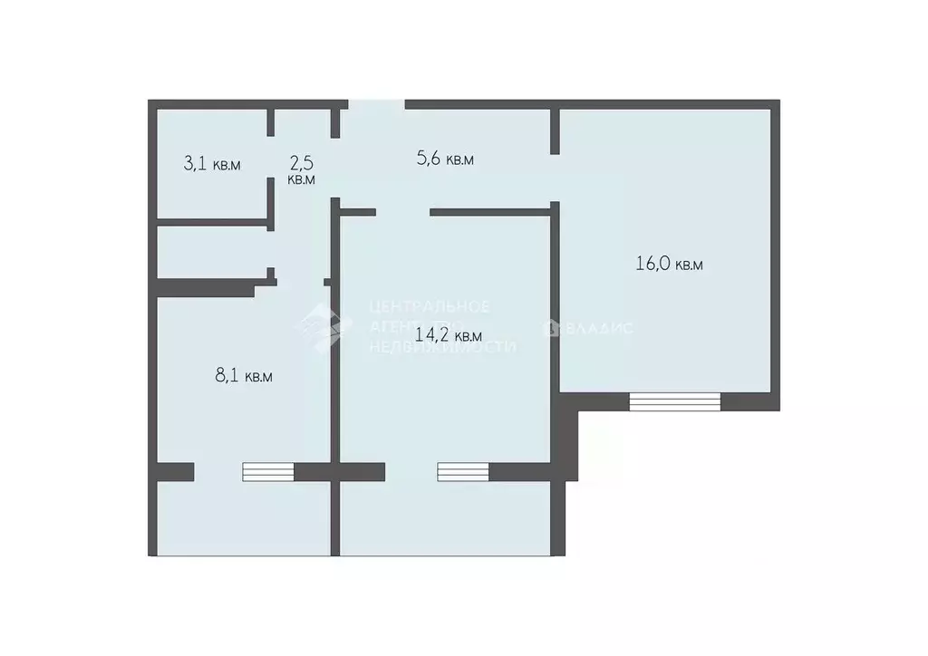 2-к кв. Рязанская область, Рязань Молодежная ул., 11к1 (51.1 м) - Фото 2