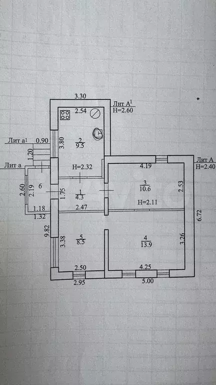 Дом 53,4 м на участке 5 сот. - Фото 0