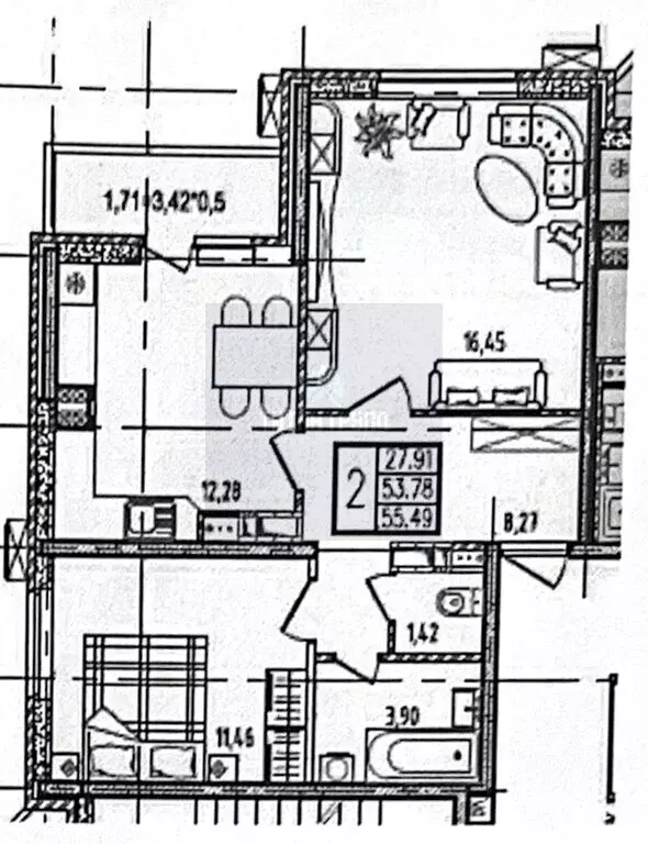 2-комнатная квартира: Краснодар, улица Героев-Разведчиков, 6к4 (55 м) - Фото 1