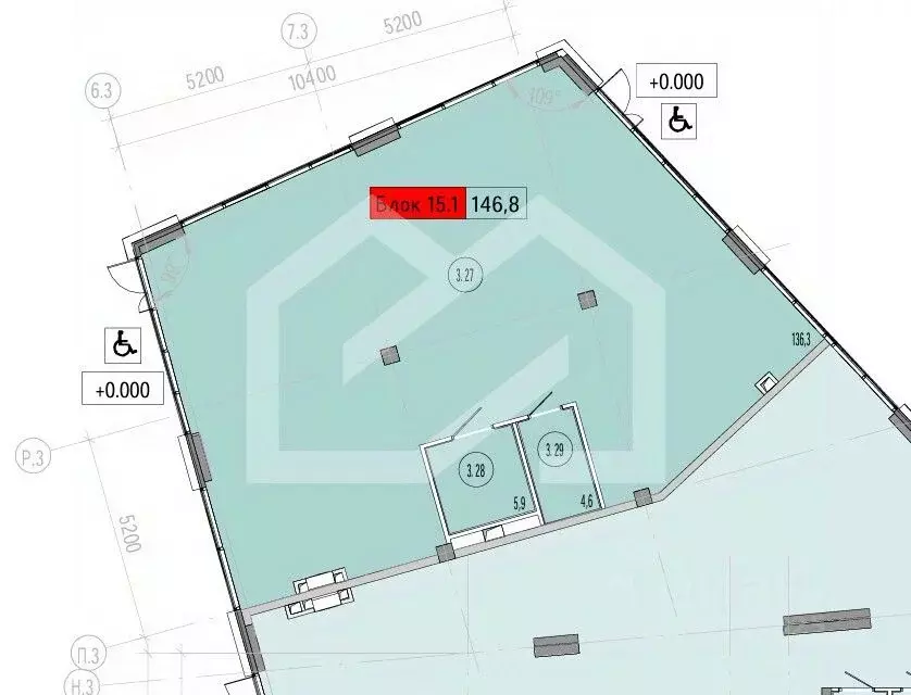 Торговая площадь в Москва Союз жилой комплекс, к3 (147 м) - Фото 2