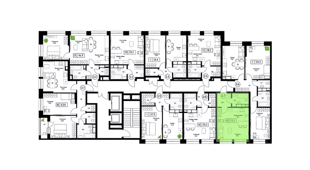 1-к кв. Московская область, Пушкино Пушкино Град жилой комплекс, к2 ... - Фото 1