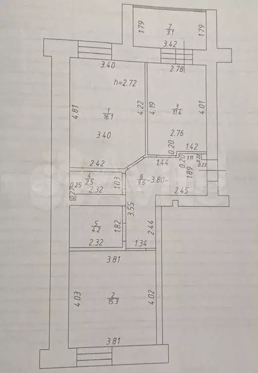 2-к. квартира, 65 м, 5/10 эт. - Фото 0
