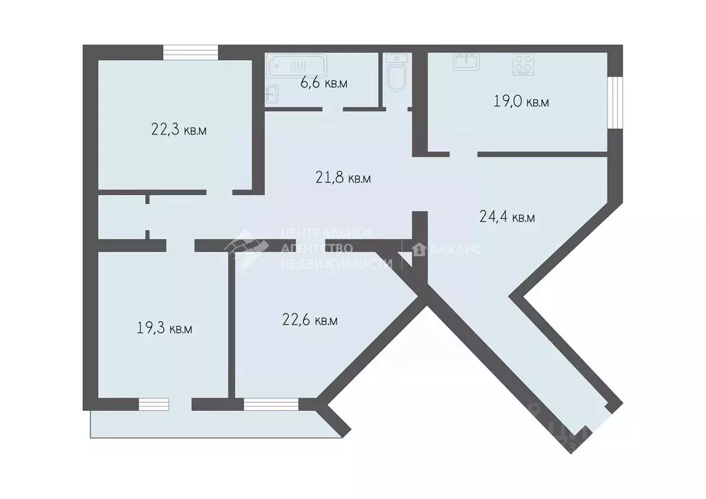 3-к кв. Рязанская область, Рязань ул. 3-и Бутырки, 3к2 (151.4 м) - Фото 0
