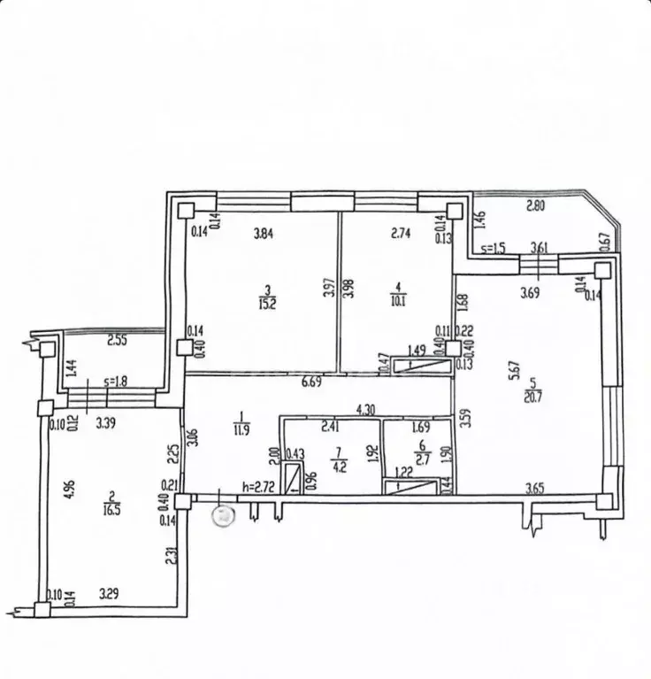 3-к кв. Брянская область, Брянск 2-й Советский пер., 7а (82.0 м) - Фото 2