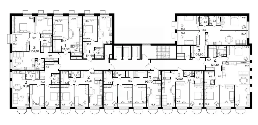 3-к кв. Нижегородская область, Нижний Новгород ул. Воровского, 8 ... - Фото 2