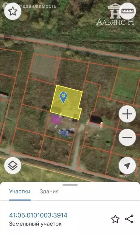 Участок в Елизово, Полевая улица (13.4 м) - Фото 1