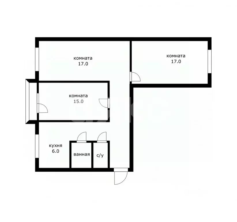 3-к кв. Москва Звенигородское ш., 3АС1 (66.8 м) - Фото 2