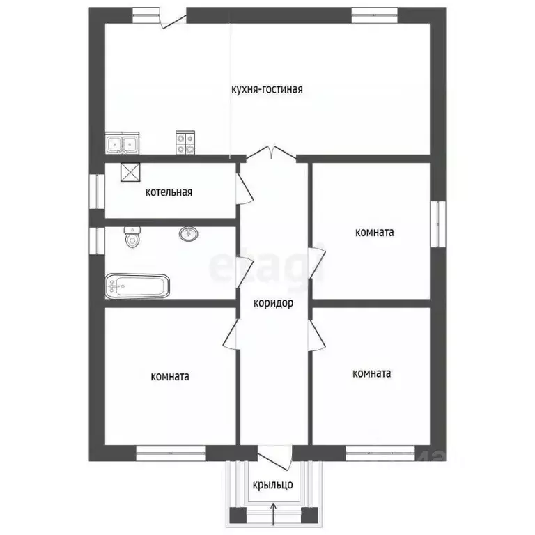 Дом в Ростовская область, Азовский район, с. Пешково ул. Ленина (108 ... - Фото 2