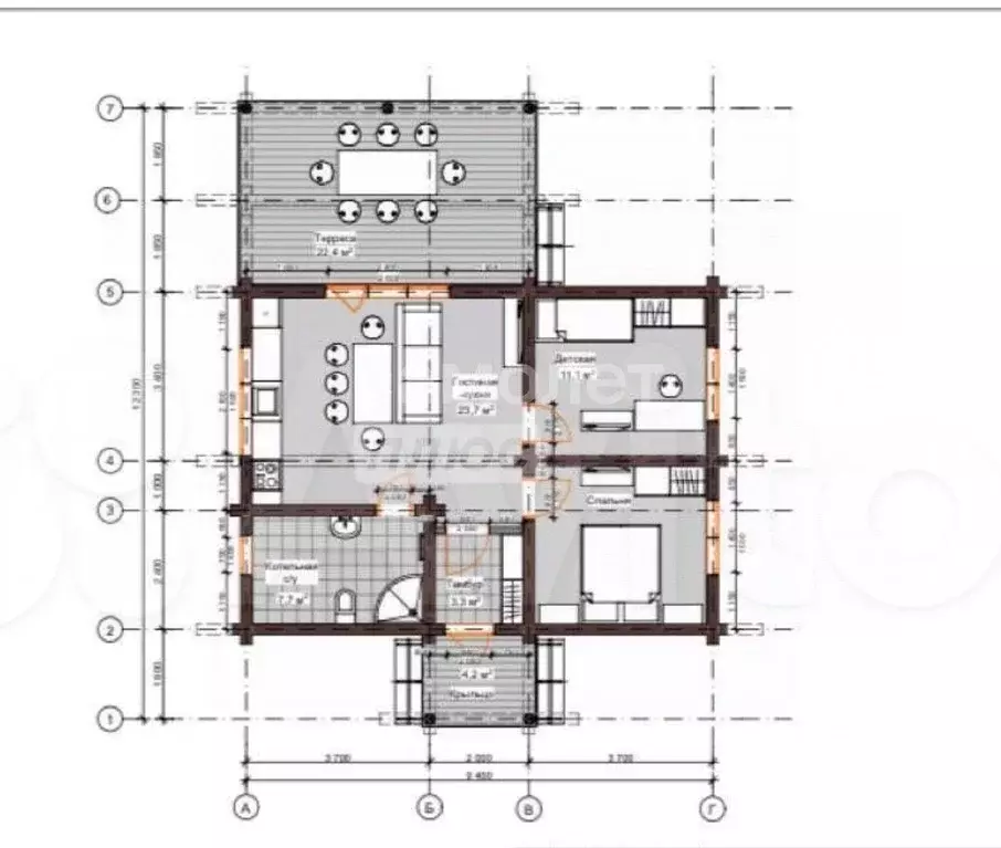 Дом в Челябинская область, Сосновский муниципальный округ, с. Большие ... - Фото 2
