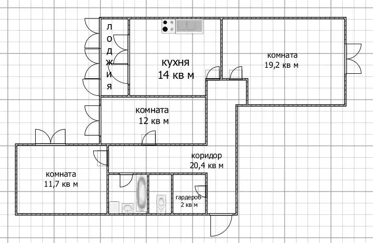 3-к кв. Башкортостан, Уфа ул. Академика Королева, 2/2 (87.9 м) - Фото 2