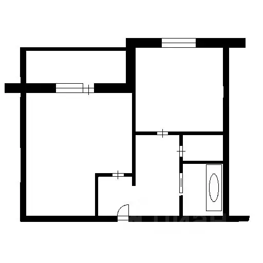 1-к кв. Новосибирская область, Новосибирск ул. Есенина, 8/5 (35.0 м) - Фото 1