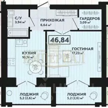 1-к кв. Марий Эл, Йошкар-Ола Красноармейская ул., 58 (52.04 м) - Фото 1