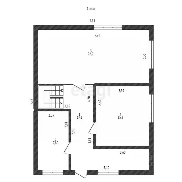 Дом в Белгородская область, Шебекино ул. 50 лет Победы, 20 (130 м) - Фото 2