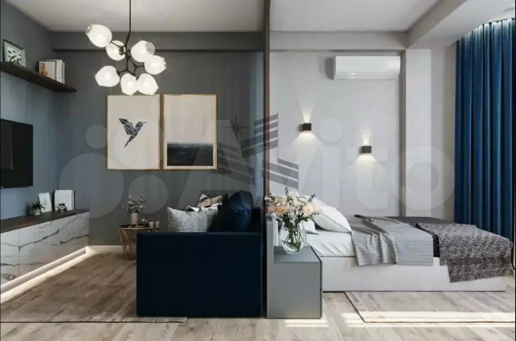 1-к. квартира, 35 м, 7/9 эт. - Фото 1
