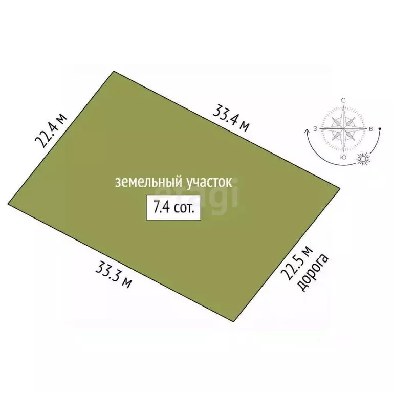 Участок в Саха (Якутия), Якутск Намский тракт 13 км (7.4 сот.) - Фото 1