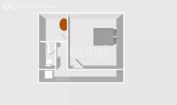 1-комнатная квартира: Южно-Сахалинск, Комсомольская улица, 280А (33 м) - Фото 1