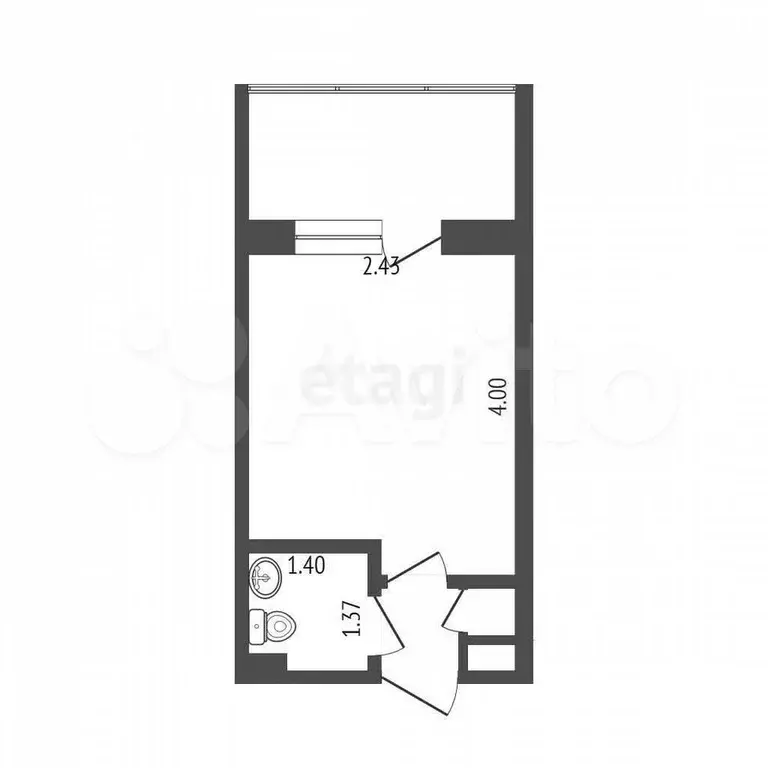 Квартира-студия, 13 м, 8/8 эт. - Фото 0
