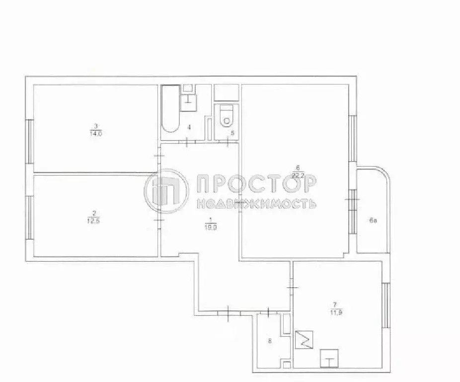Продается 3-комнатная квартира - Фото 1
