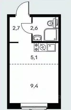 1-к кв. Хабаровский край, Хабаровск ул. Тимощука, 3 (22.5 м) - Фото 2