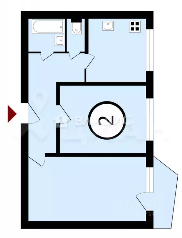 2-к кв. Челябинская область, Челябинск Шуменская ул., 10 (51.1 м) - Фото 2