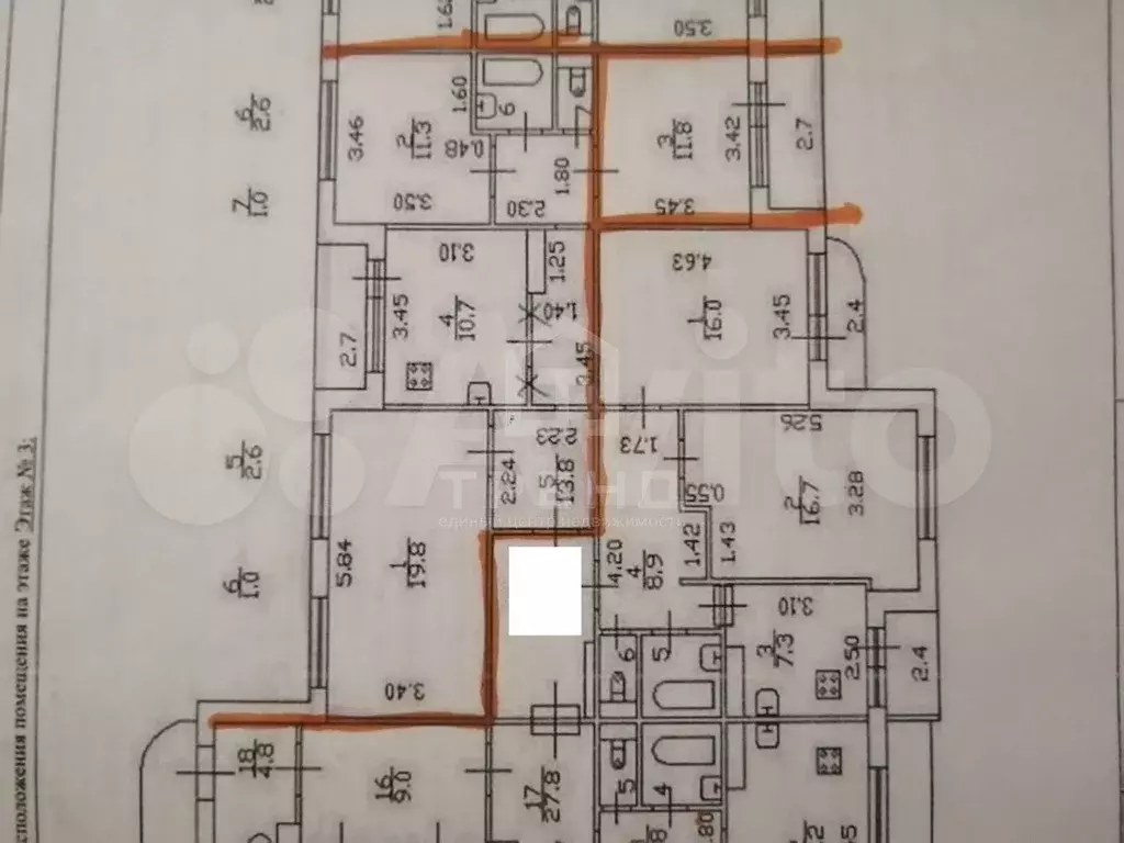 3-к. квартира, 71 м, 3/12 эт. - Фото 0