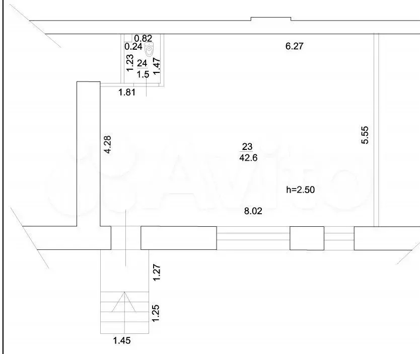 Новомостовая 7, 44 м - Фото 0