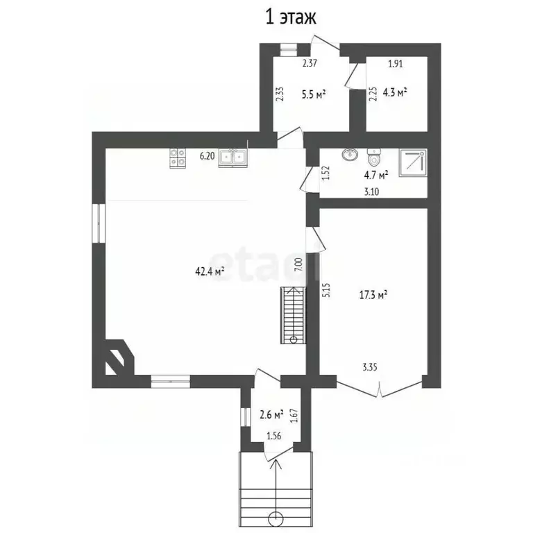 Дом в Ямало-Ненецкий АО, Новый Уренгой проезд Ялтинский, 43 (145 м) - Фото 1