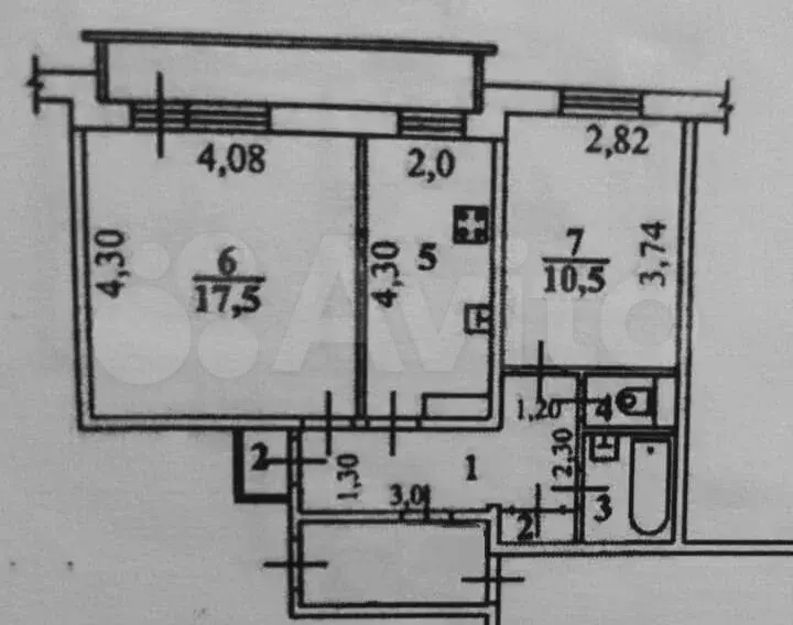 2-к. квартира, 43 м, 6/9 эт. - Фото 0