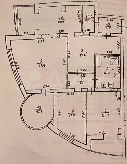 4-к. квартира, 155,8 м, 8/10 эт. - Фото 1