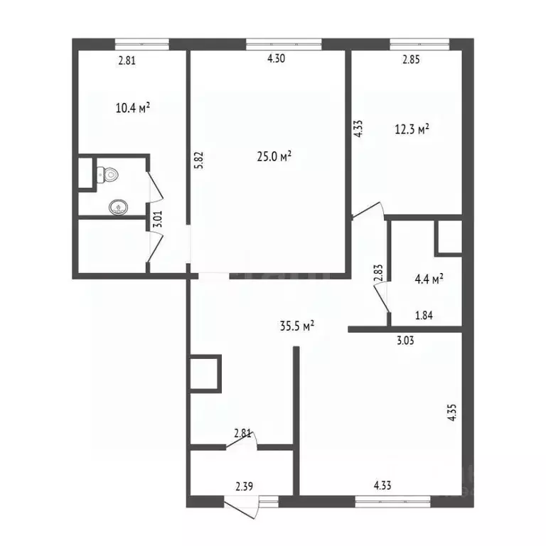 Помещение свободного назначения в Москва ул. Генерала Кузнецова, 19К1 ... - Фото 2