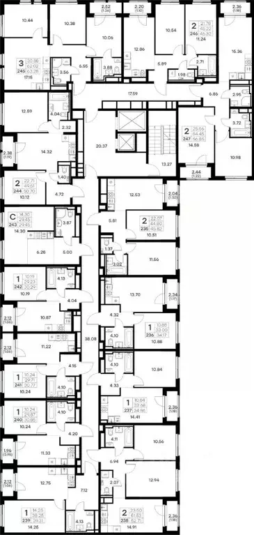 3-к кв. Владимирская область, Владимир GloraX Октябрьский жилой ... - Фото 2