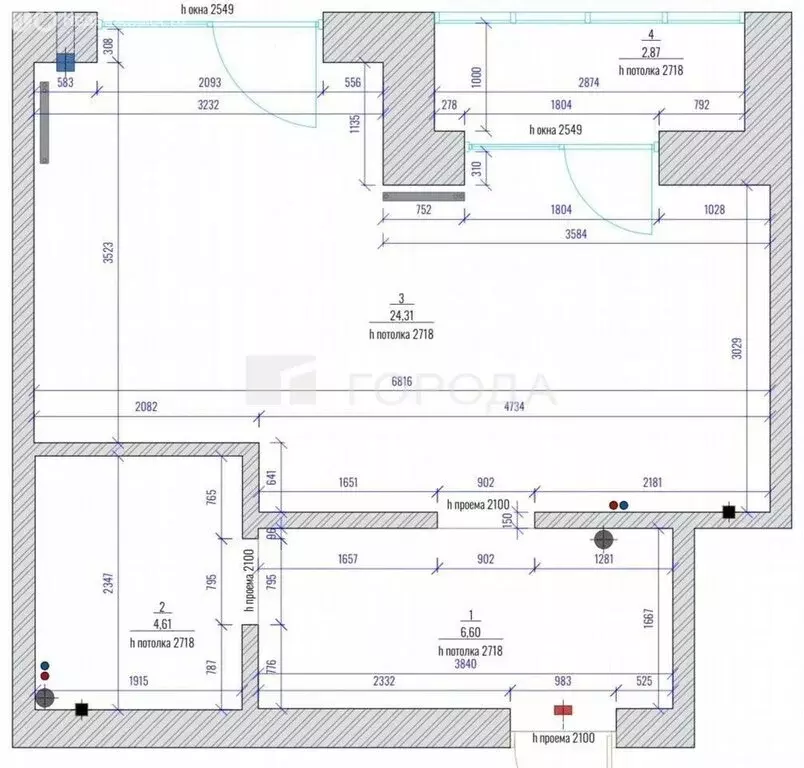 Квартира-студия: Новосибирск, Красный проспект, 167/3 (37 м) - Фото 1
