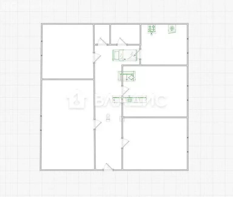 1к в 4-комнатной квартире (8 м) - Фото 1
