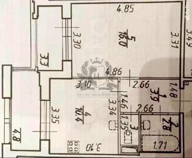 1-к кв. Санкт-Петербург ул. Александра Матросова, 8к1 (37.1 м) - Фото 1