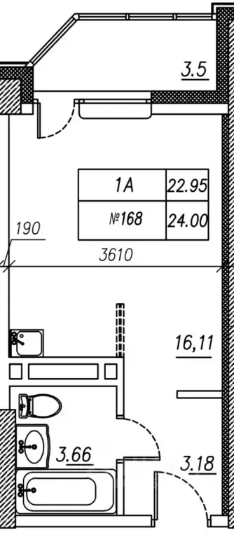 1-к кв. Приморский край, Владивосток ул. Расула Гамзатова, 5к1/1 (24.0 ... - Фото 0
