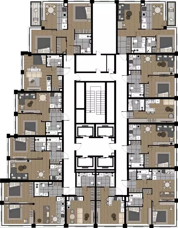 2-комнатная квартира: Москва, улица Берзарина, 37 (52.14 м) - Фото 1