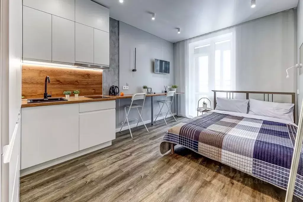 Студия Санкт-Петербург ул. Парфеновская, 7к1 (27.0 м) - Фото 2