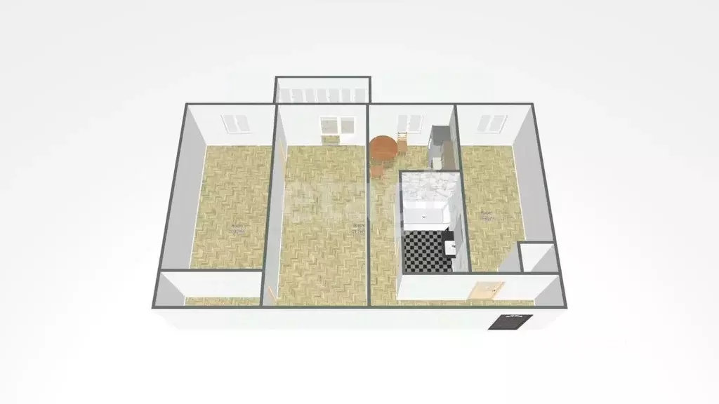 3-к кв. Сахалинская область, Южно-Сахалинск ул. Ленина, 218 (53.9 м) - Фото 1