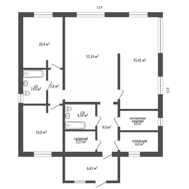 Дом в Кемеровская область, Кемеровский район, с. Андреевка ул. ... - Фото 2
