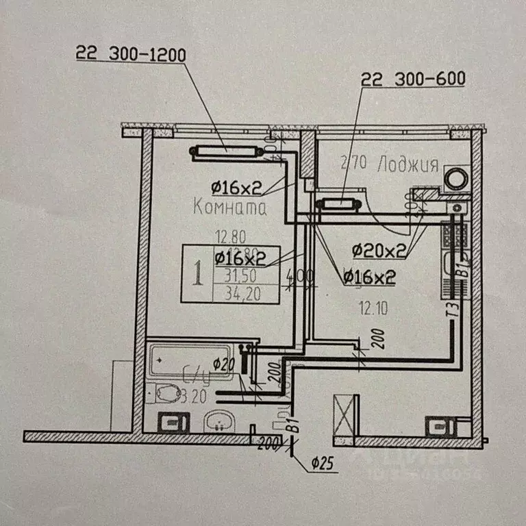 1-к кв. Ставропольский край, Ставрополь Гражданская ул., 1Б (36.0 м) - Фото 1