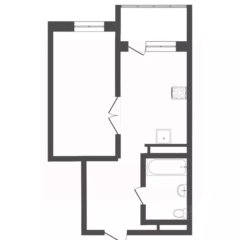 1-к кв. Тюменская область, Тюмень Велижанская ул., 70к1 (42.0 м) - Фото 2