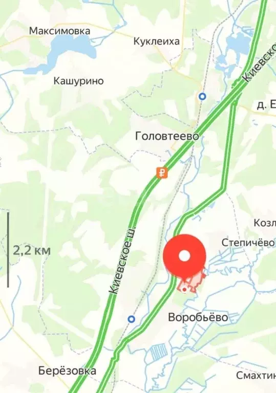 Участок в Калужская область, Малоярославецкий муниципальный округ, ... - Фото 1