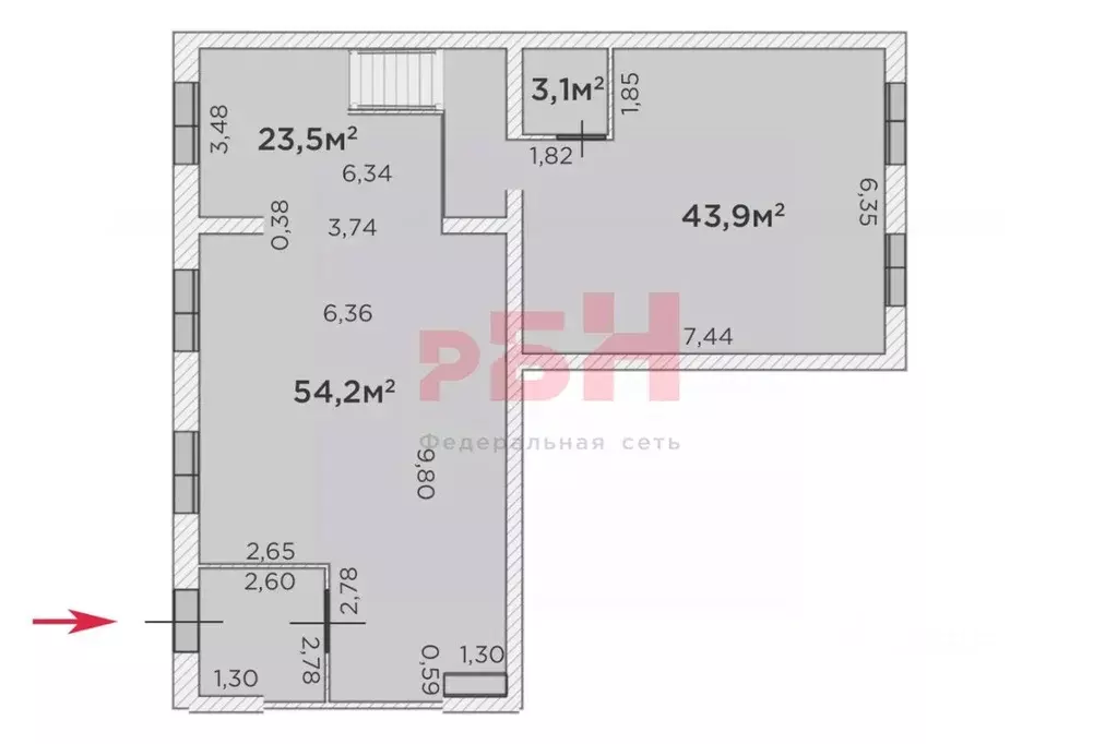 Торговая площадь в Тюменская область, Тюмень ул. Республики, 204к10 ... - Фото 2