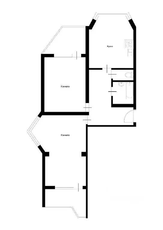 2-к кв. Москва, Москва, Московский ул. Никитина, 16 (64.0 м) - Фото 1