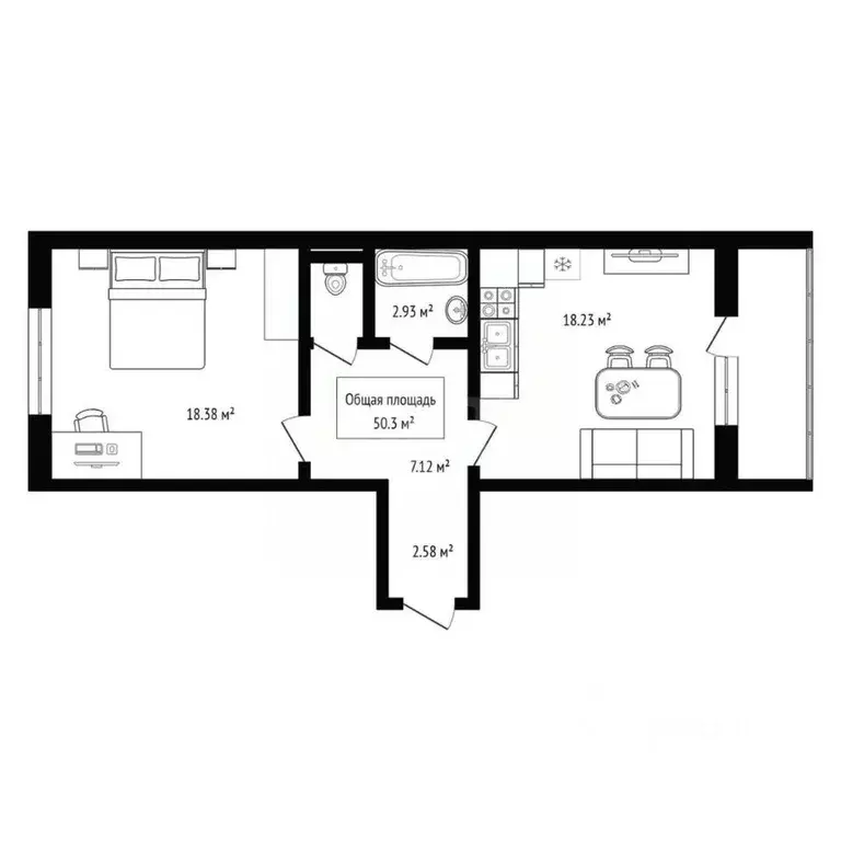 1-к кв. Новосибирская область, Новосибирский район, Мичуринский ... - Фото 2