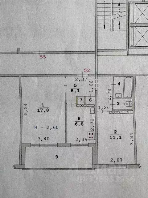 2-к кв. Свердловская область, Екатеринбург ул. Библиотечная, 33А (49.0 ... - Фото 2