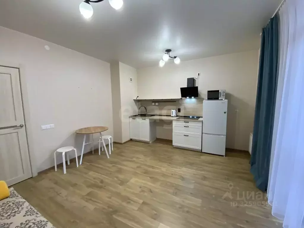 Студия Тюменская область, Тюмень ул. Фармана Салманова, 12 (27.9 м) - Фото 1