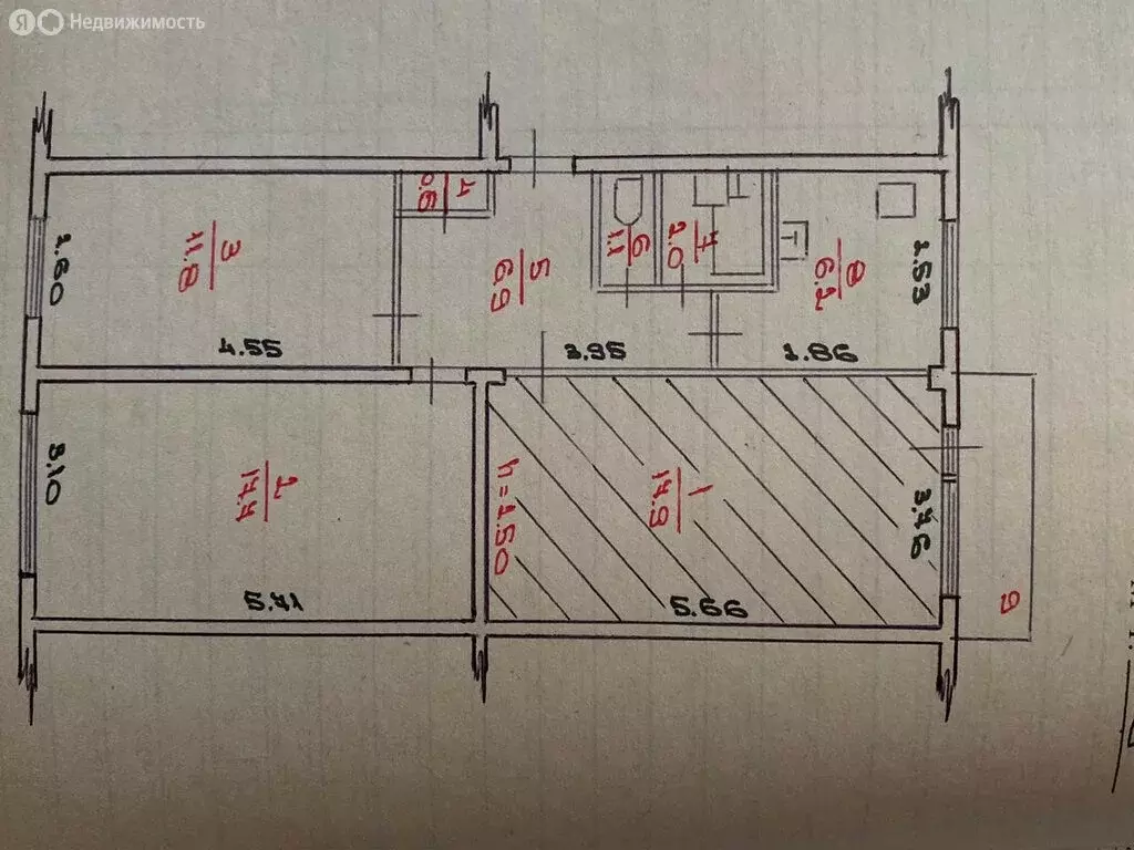 1к в 3-комнатной квартире (18.8 м) - Фото 1